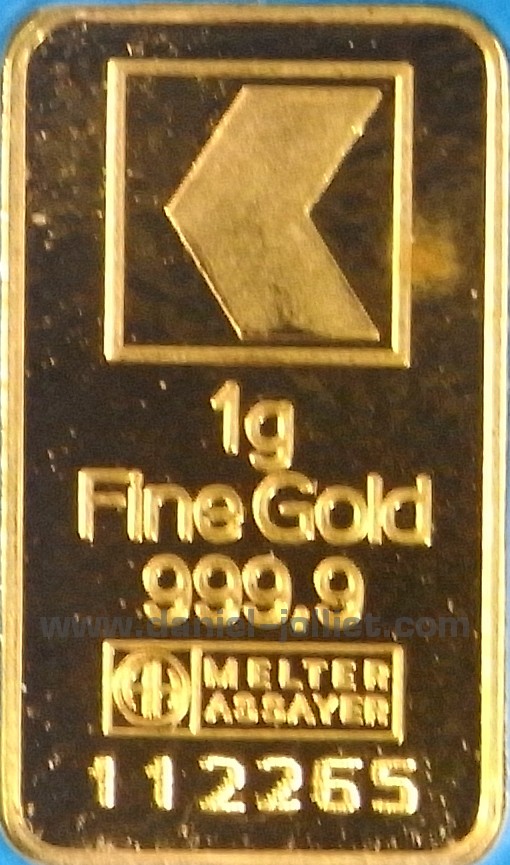 Plaquette de 1 Gramme