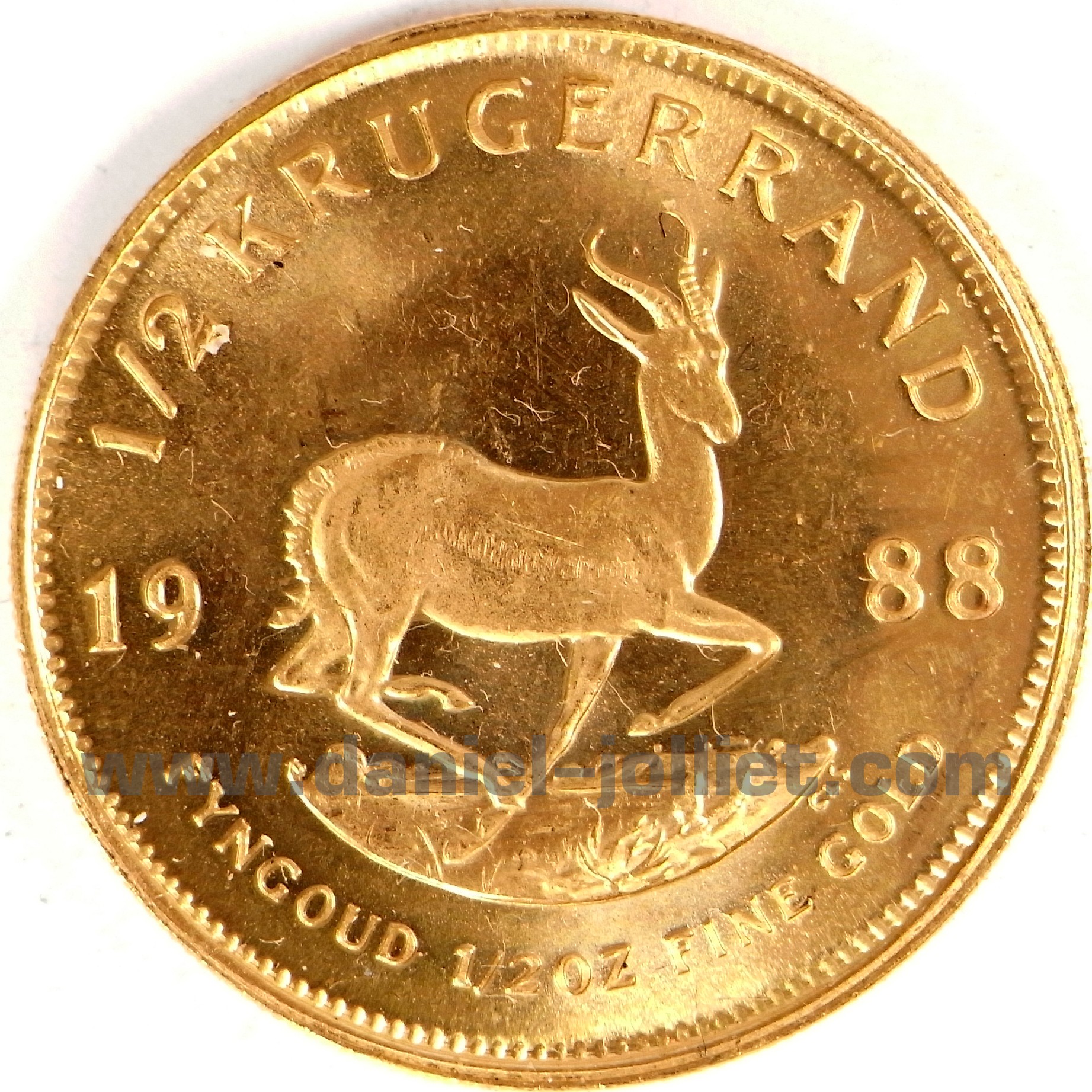 1 2 Oz Krugerrand 1988 NCG Daniel Jolliet Sarl 1-2-oz-krugerrand-1988-ncg-daniel-jolliet-sarl