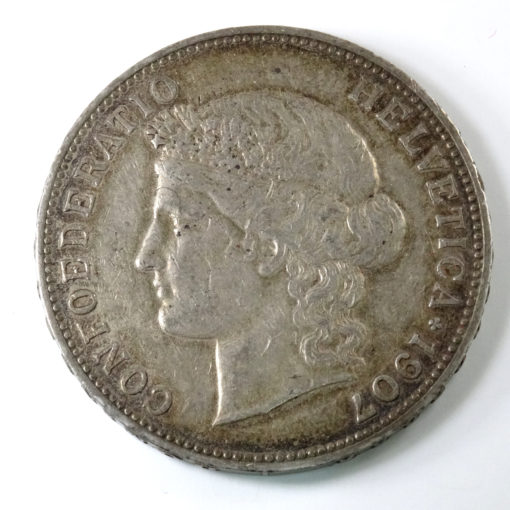 5 Francs Helvetia 1907