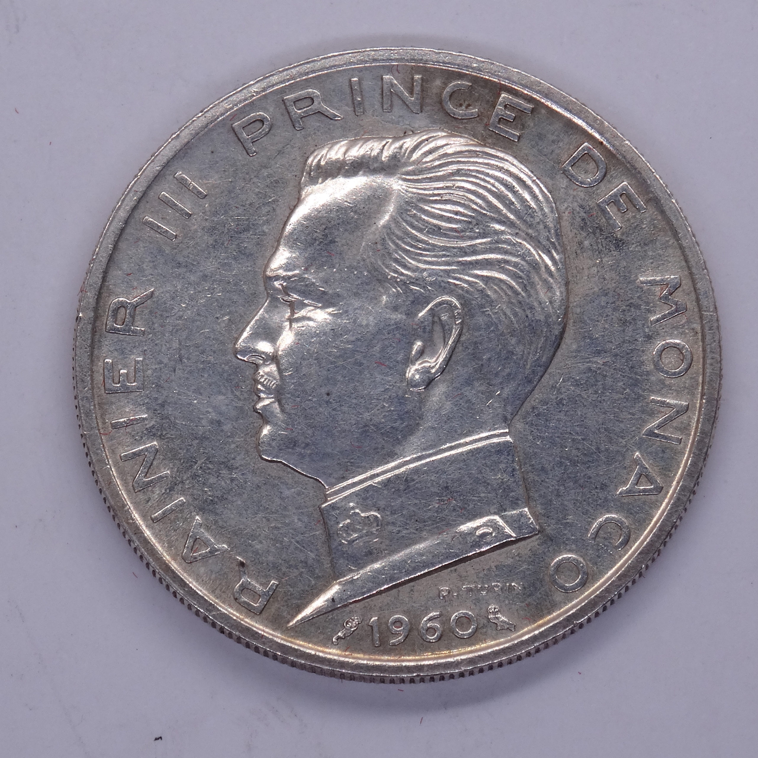 5 Francs Rainier III 1960