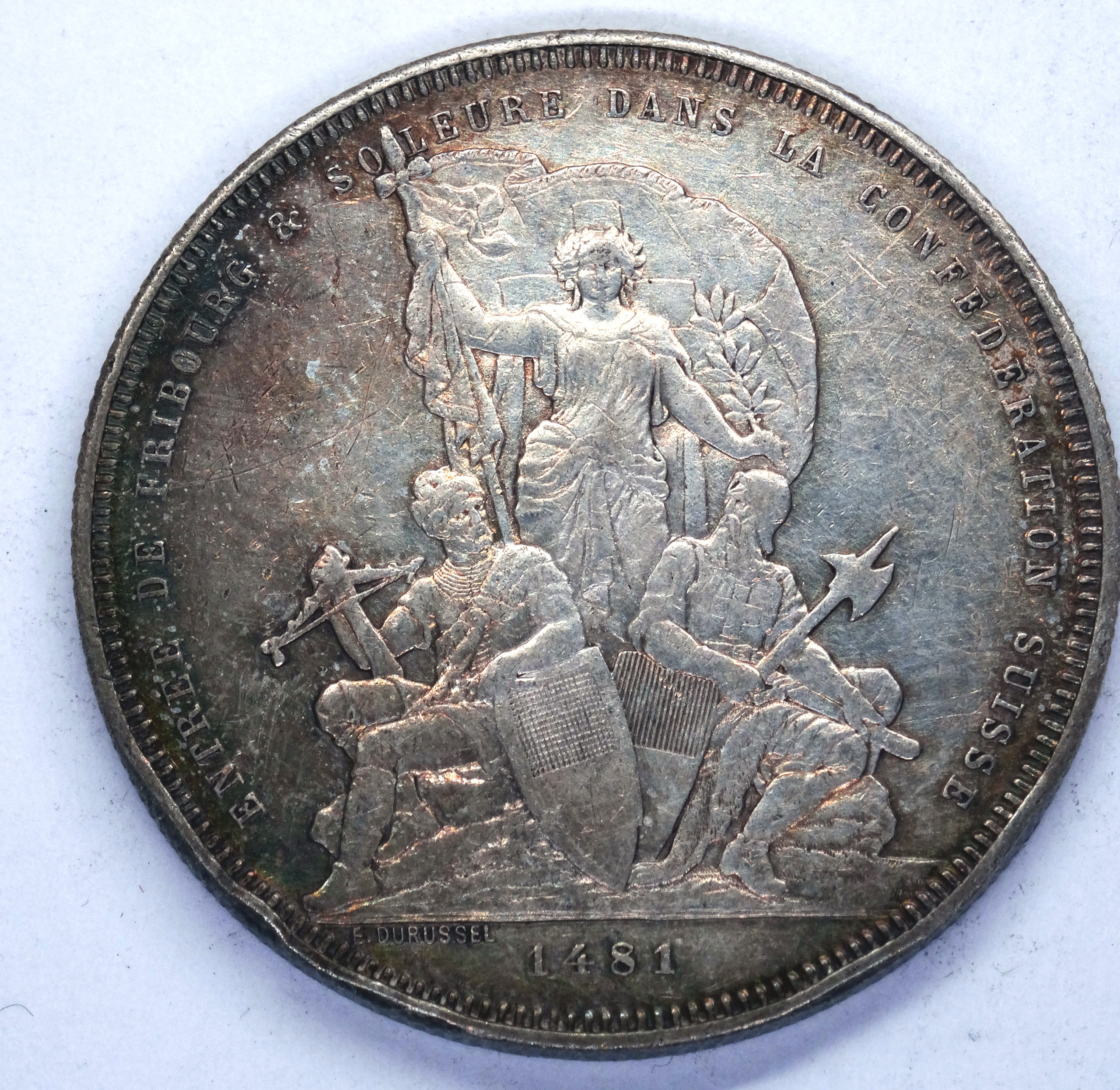 5 Francs Fribourg 1881