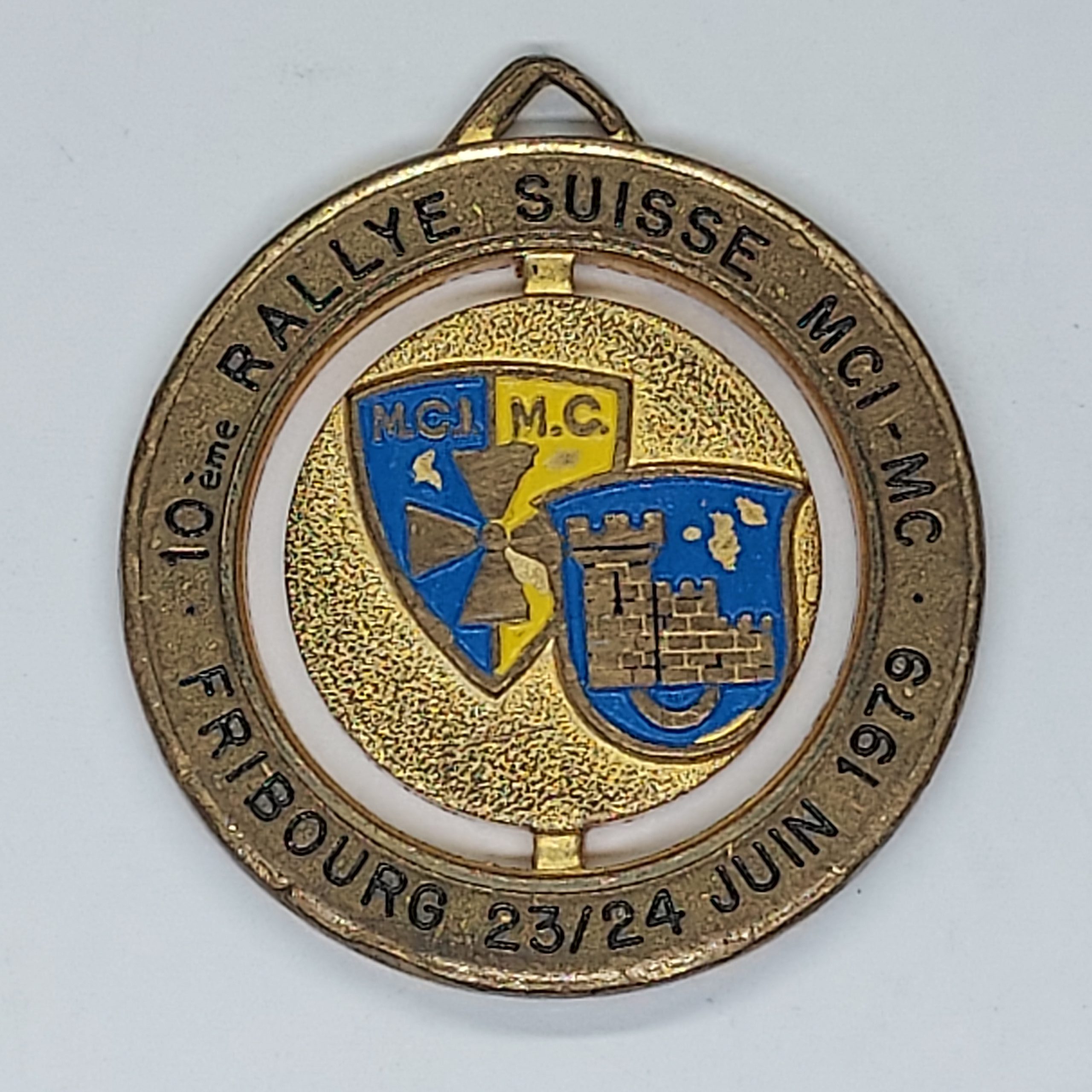 Médaille 10ème Rallye Suisse Fribourg