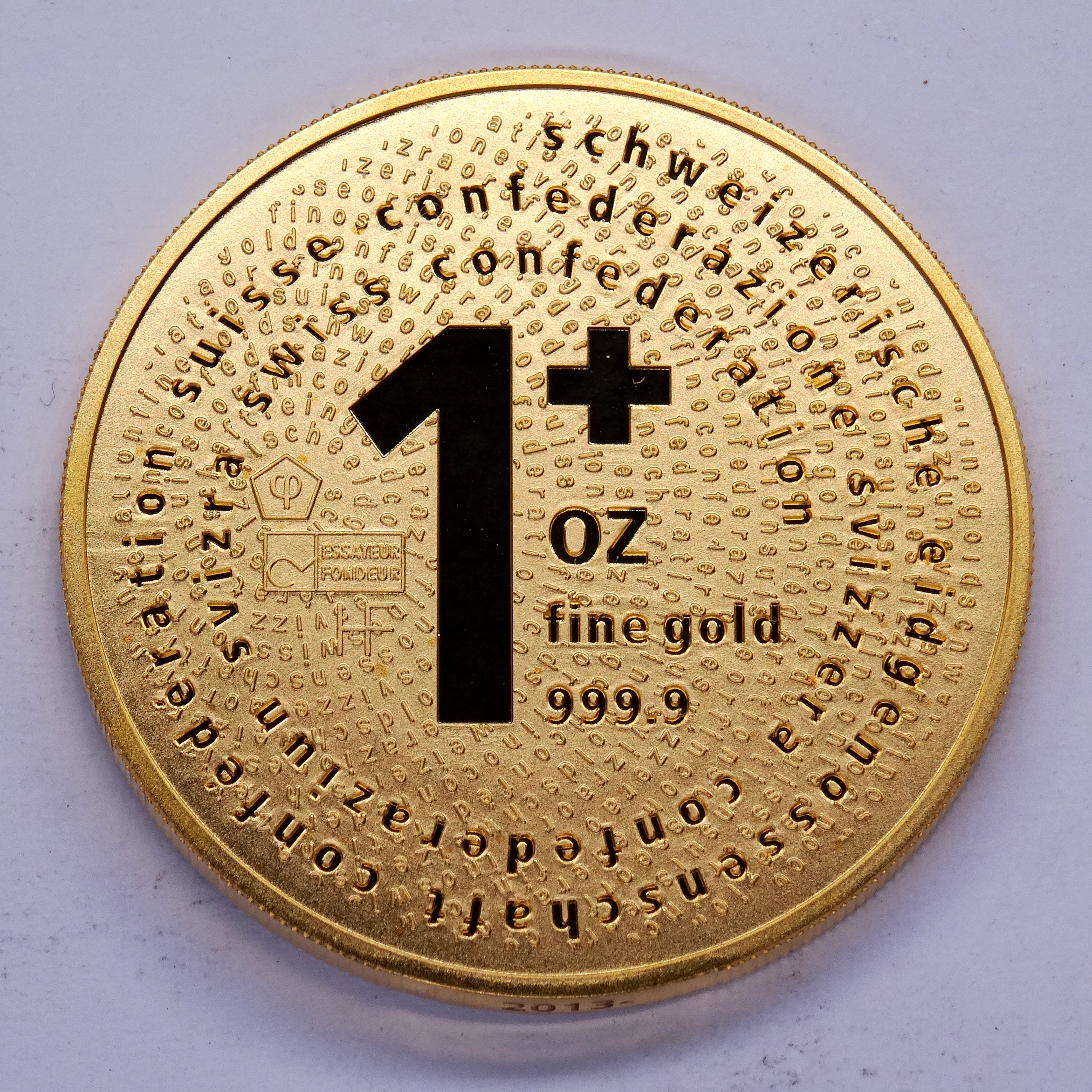1 oz Or 999.9 Swiss Bullion Corp 2013