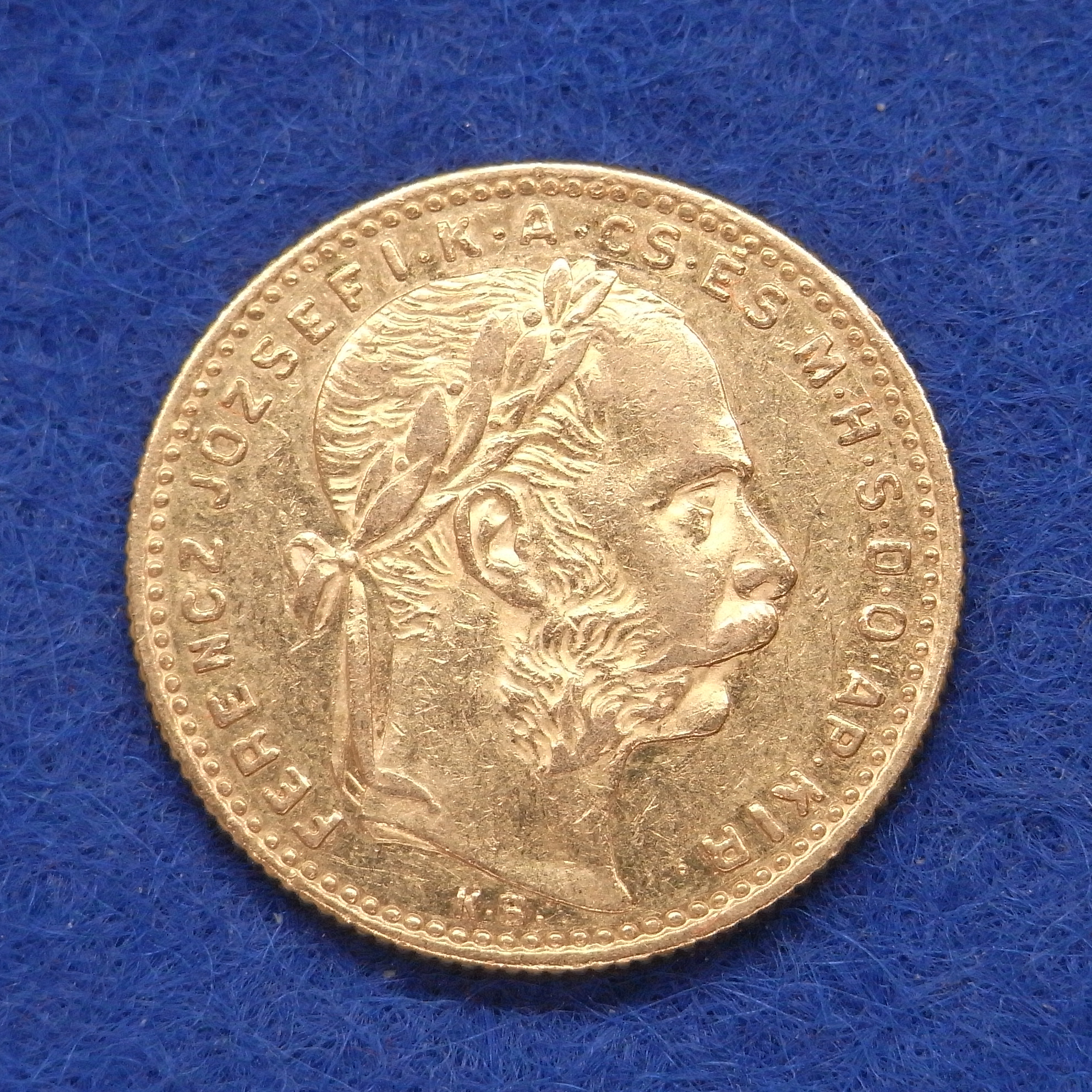 8 Forint 20 Francs 1890
