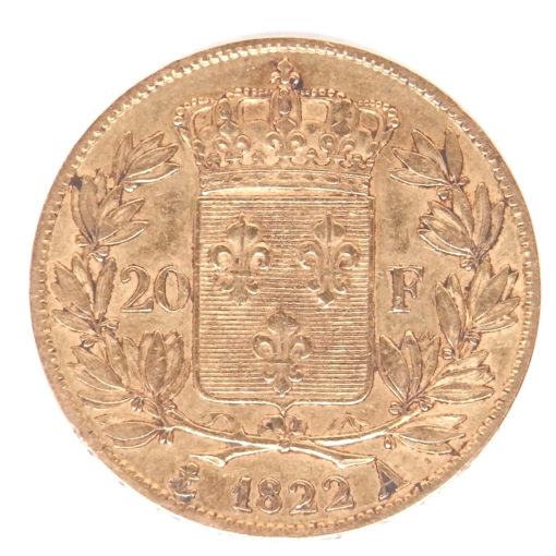 20 Francs Louis XVIII 1822