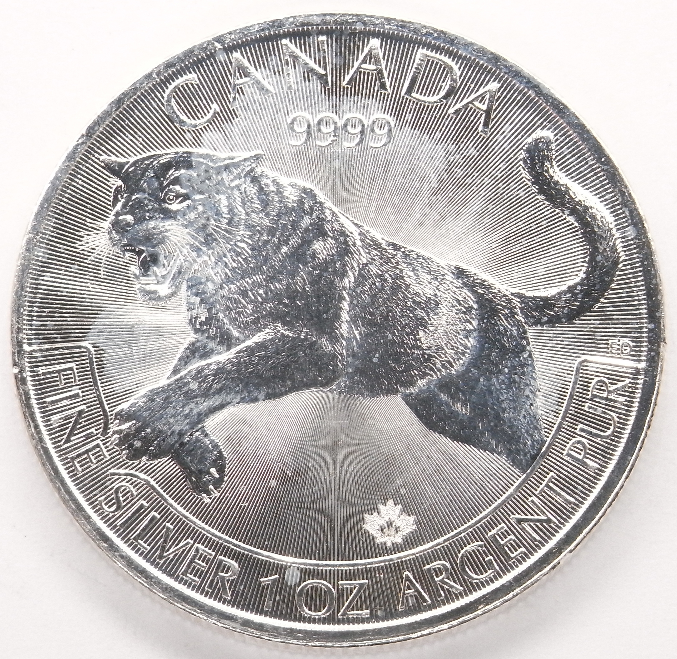 1 oz argent Puma 2016