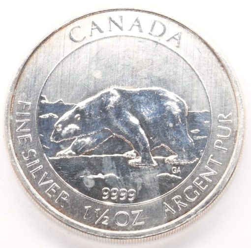 1 1/2 oz argent ours polaire 2013