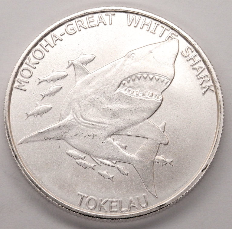 1 oz argent grand requin blanc 2015
