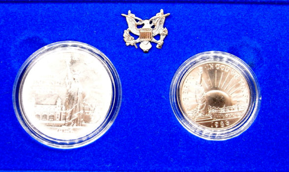 Set de 1 dollar et 1/2 dollar Proof 1986