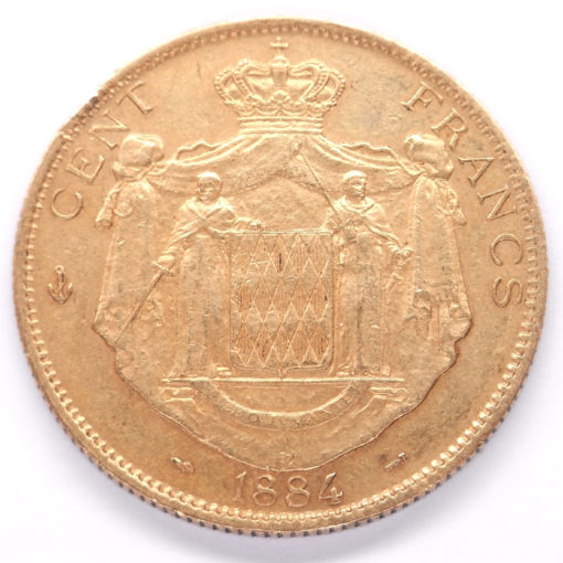 100 Francs Monaco 1884